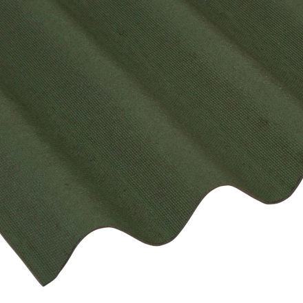 Picture of COROLINE CORRUGATED BITUMEN SHEET GREEN
2.6MM X 950MM WIDTH X 2000MM LENGTH
