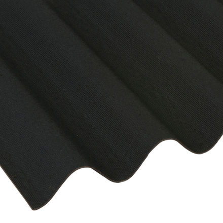 Picture of COROLINE CORRUGATED BITUMEN SHEET BLACK
2.6MM X 950MM WIDTH X 2000MM LENGTH
