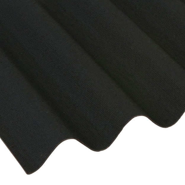 Picture of COROLINE CORRUGATED BITUMEN SHEET BLACK
2.6MM X 950MM WIDTH X 2000MM LENGTH
