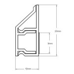 Picture of 1830MM LITEGLAZE GLAZING STRIP WHITE