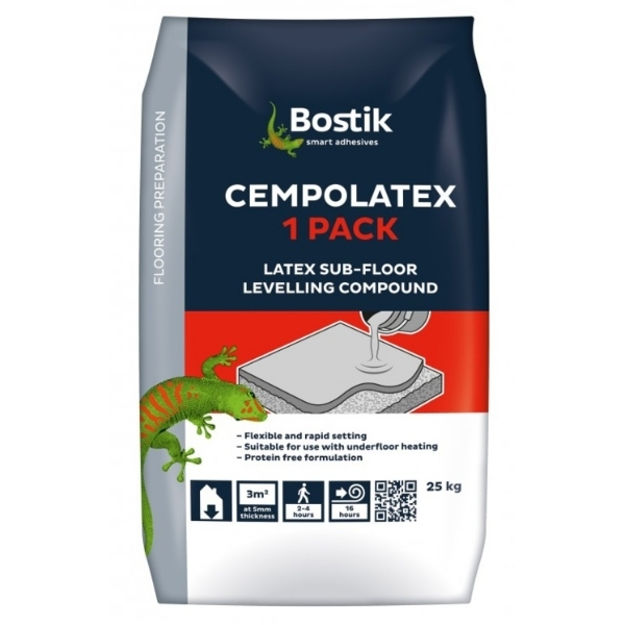 Picture of CEMENTONE CEMPOLATEX LATEX 1PART LEVELLING COMPOUND 25KG