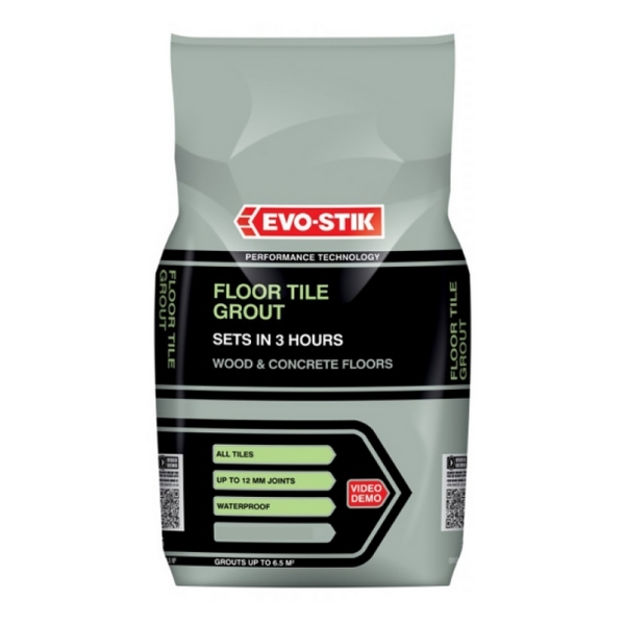 Picture of EVO TILE A FLOOR FAST SET GROUT 5KG CHARCO