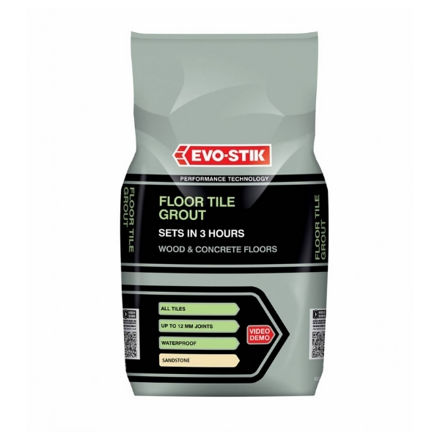 Picture of EVO TILE A FLOOR FAST SET GROUT 5KG SANDST