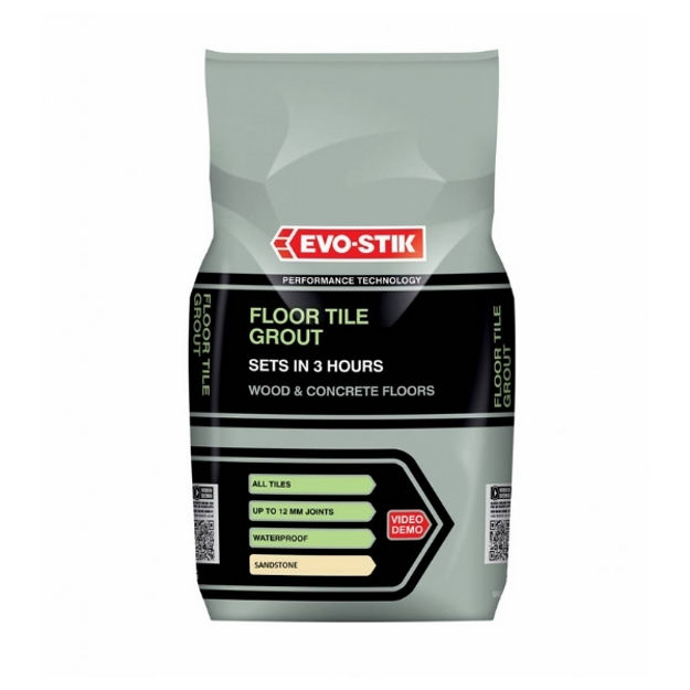 Picture of EVO TILE A FLOOR FAST SET GROUT 5KG SANDST