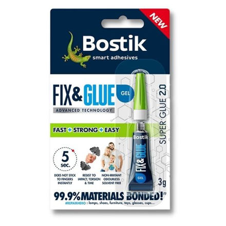 Picture of BOSTIK FIX & GLUE GEL 3G