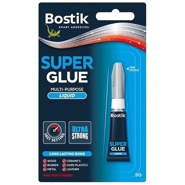 Picture of BOSTIK SUPER GLUE LIQUID 3G TUBE