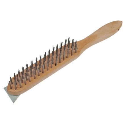 Picture of FAI/FULL FAI6804S H/DUTY WIRE BRUSH 4 ROW
C/W SCRAPER
