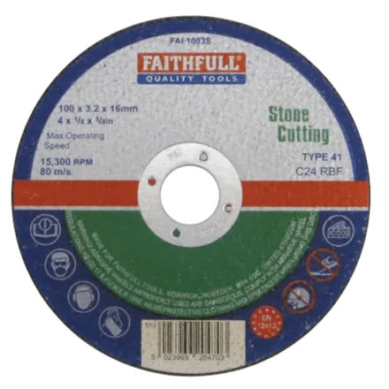 Picture of FLAT STONE CUTTING DISC 100MM