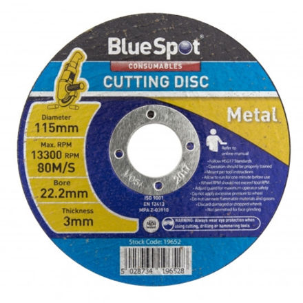 Picture of BLUESPOT 115MM (4.5") METAL CUTTING DISC