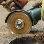 Picture of BLUESPOT 115MM (4.5") SEGMENTED GOLD DIAMOND DRY CUTTING DISC