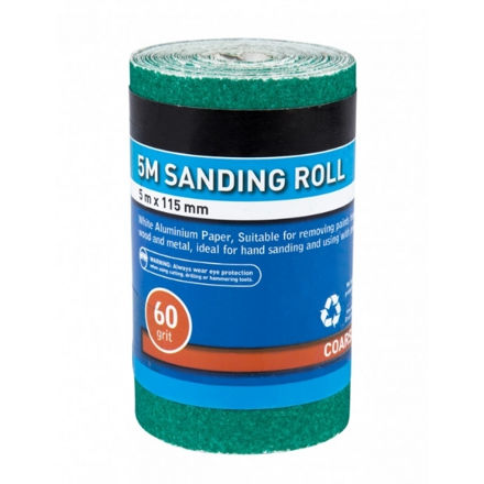 Picture of BLUESPOT 5MTR 115MM SANDING ROLL 60 GRIT