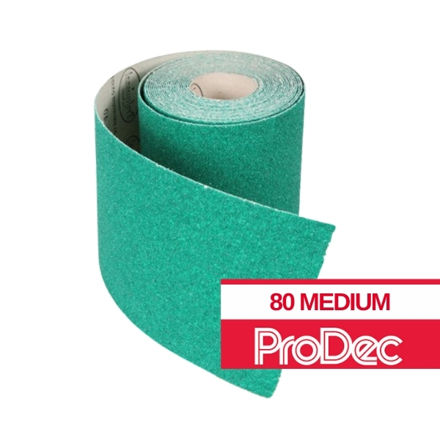 Picture of PRODEC GREEN ALUMINIUM OXIDE ROLL 5M 80 GRIT