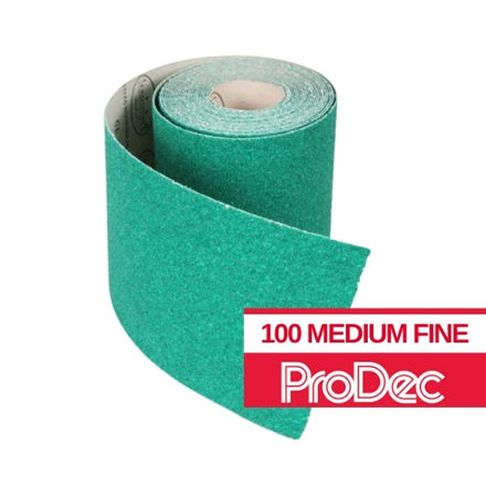 Picture of PRODEC GREEN ALUMINIUM OXIDE ROLL 10M 100 GRIT