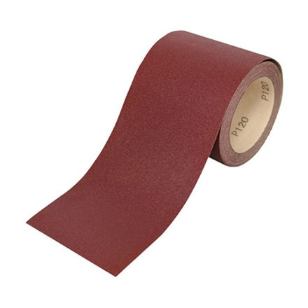 Picture of SANDPAPER ROLL RED P80 115MM X 10M