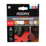 Picture of DELTA SANDING PADS MIXED SET 95 X 95MM (80/120/180) (5 PACK)