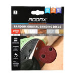 Picture of ORBITAL SANDING DISCS MIX SET 150MM (80/120/180) (5 PACK)
