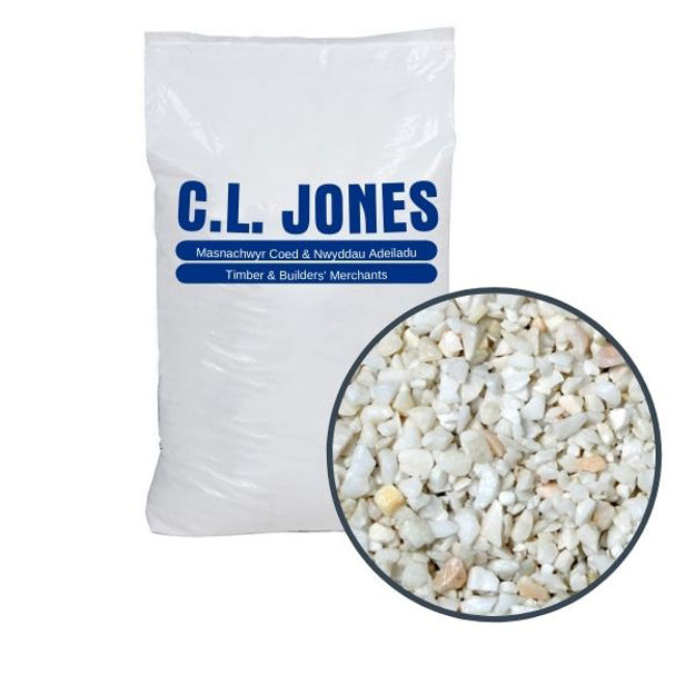 Picture of MINI BAG OF WHITE MARBLE SPAR 3-8MM