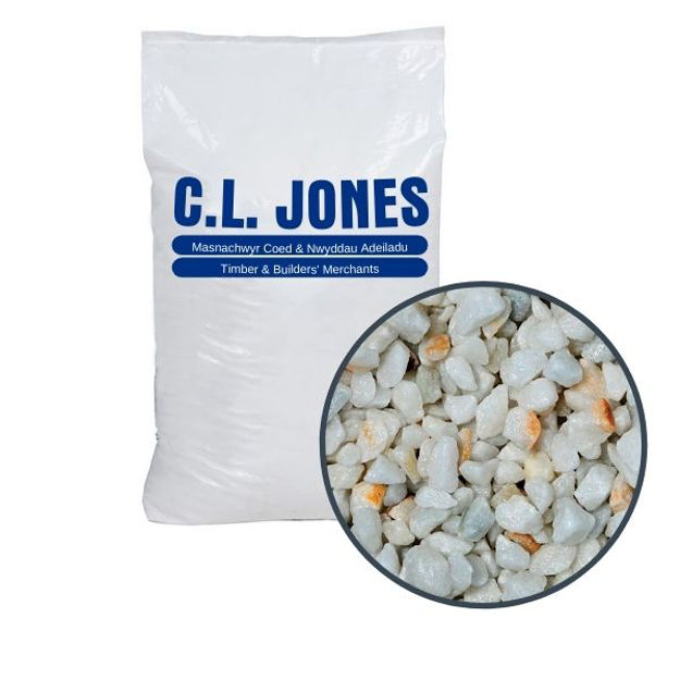Picture of MINI BAG OF WHITE MARBLE SPAR 10MM