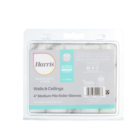 Picture of MINI ROLLER SLEEVE EMULSION MED 100MM 4" PACK 10
