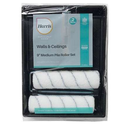 Picture of ROLLER SET EMULSION C/W TRAY 230MM 9" TWIN SLEEVE (38MM)