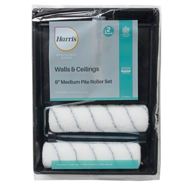 Picture of ROLLER SET EMULSION C/W TRAY 230MM 9" TWIN SLEEVE (38MM)