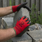 Picture of PREDATOR RUBY GLOVE LARGE (9) RED PU PAIR