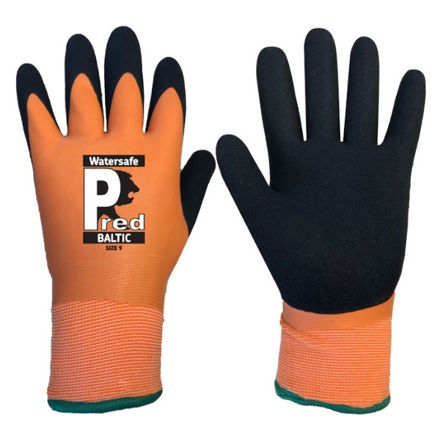 Picture of PREDATOR BALTIC WATERPROOF GLOVE LARGE (9) ORANGE LATEX