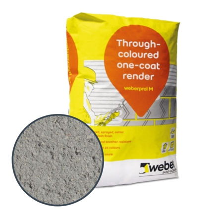 Picture of WEBER MONOCOUCHE RENDER GRAPHITE 25KG