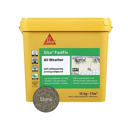 Picture of SIKA FASTFIX ALL WEATHER JOINTING COMPOUND 15KG FLINT