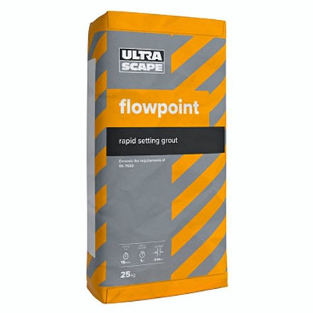 Picture of ULTRASCAPE FLOWPOINT RAPID SET FLOWABLE GROUT 25KG NATURAL GREY