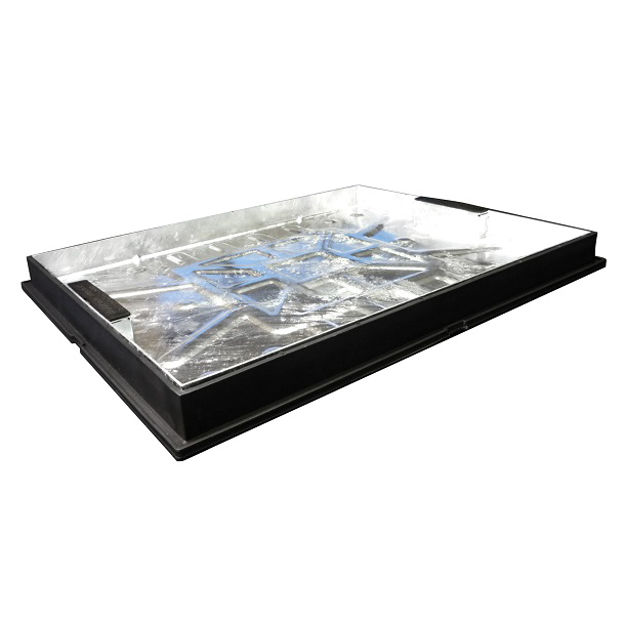 Picture of 3104C-SLK 10TON GALV MANHOLE COVER
600 X 450MM RUBBER SEAL RECESSED TRAY TYPE
