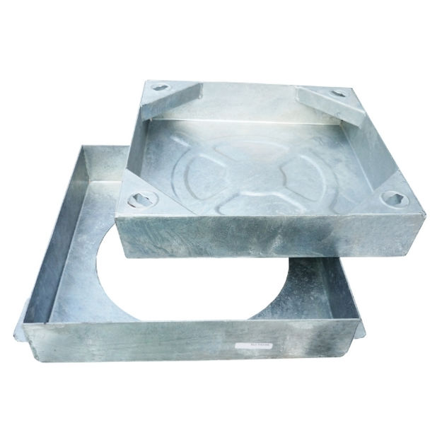 Picture of R2-300 5TON GALV MANHOLE COVER RECESSED
SQUARE TO ROUND BLOCK PAVIOR 320DIA 80MM
