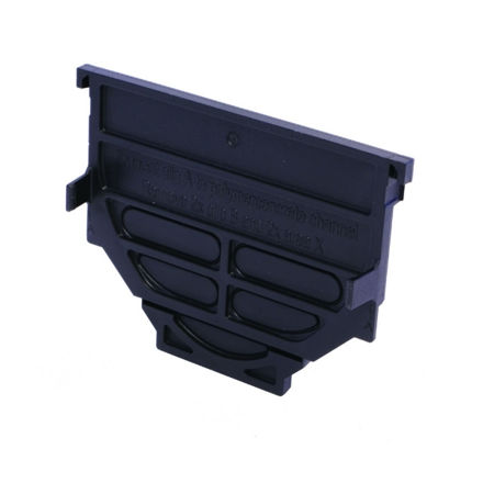 Picture of 19285 ACO HEXDRAIN CLOSING END CAP FOR
1M PLASTIC CHANNEL BLACK MK2