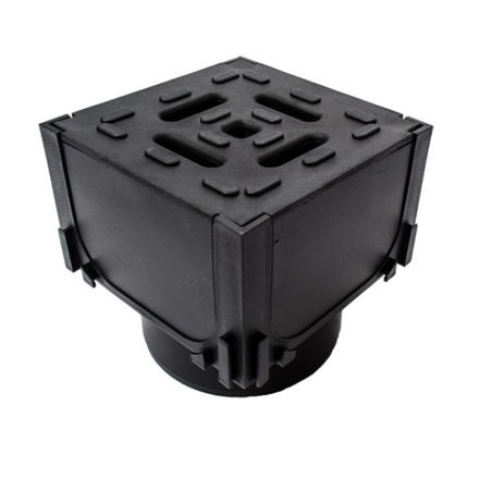 Picture of 19559 ACO HEXDRAIN CORNER UNIT C/W PLASTIC
GRATING VERT/OUTLET FOR 1M PLASTIC CHANNEL
