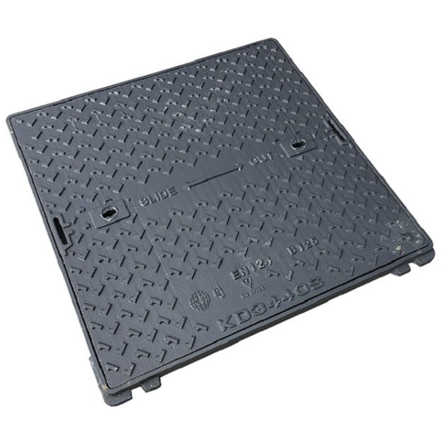 Picture of B125 600 X 600 DUCTILE IRON SLIDE OUT SOLID TOP COVER AND FRAME