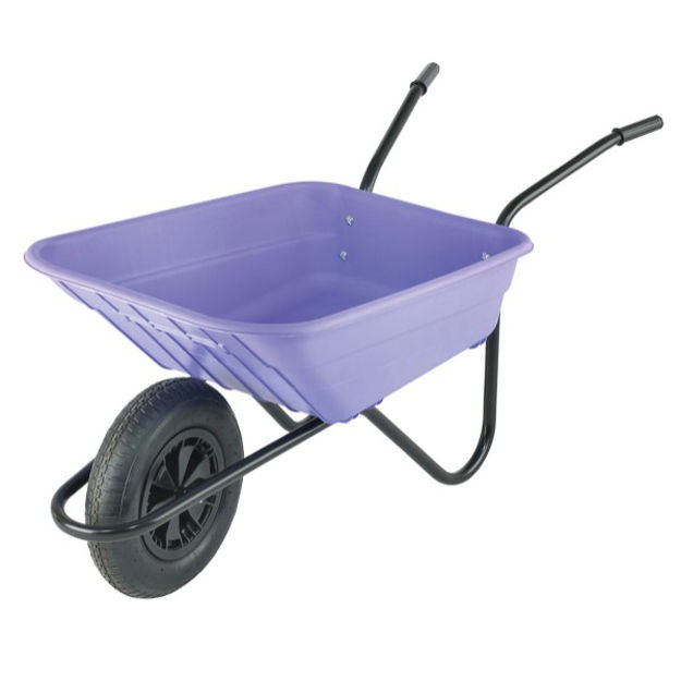 Picture of MULTIPURPOSE 90L POLYPROPYLENE WHEELBARROW LILAC