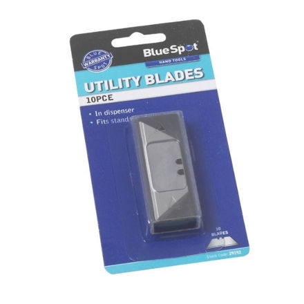 Picture of BLUESPOT 10 PCE UTILITY BLADES IN DISPENSER