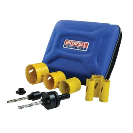 Picture of FAITHFULL ELECTRICIANS HOLESAW KIT 16-51MM (9 PIECE)