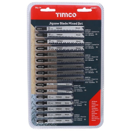 Picture of JIGSAW BLADE MIXED SET 16 PCS