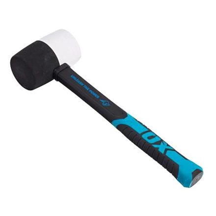 Picture of OX-T081916 TRADE COMBINATION RUBBER MALLET
16oz WITH FIBREGLASS HANDLE
