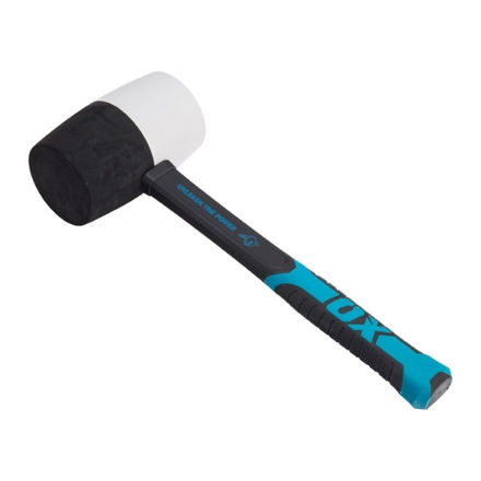 Picture of OX-T081924 TRADE COMBINATION RUBBER MALLET
24oz WITH FIBREGLASS HANDLE
