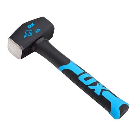 Picture of OX-T081302 TRADE CLUB HAMMER 2.5lb WITH
FIBREGLASS HANDLE
