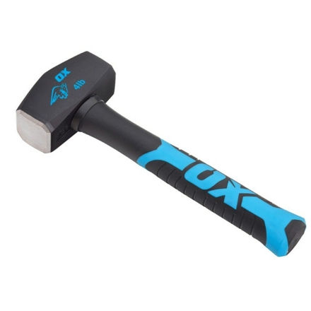 Picture of OX-T081304 TRADE CLUB HAMMER 4lb WITH
FIBREGLASS HANDLE

