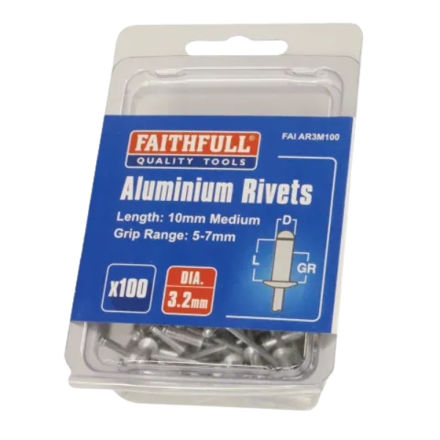 Picture of FAI/FULL FAIAR3M100 3.2MM MED RIVET PK100