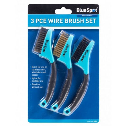 Picture of BLUESPOT 3 PCE WIRE BRUSH SET 