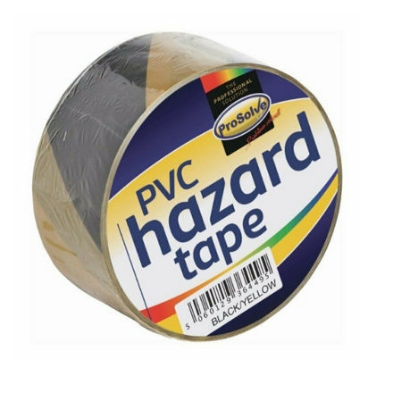 Picture of HAZARD TAPE BLACK YELLOW 50MM X 33M