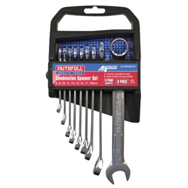 Picture of FAISPASETC9 COMBINATION SPANNER SET PK9
