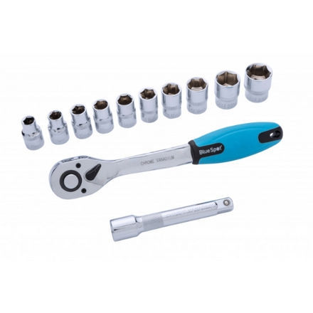 Picture of BLUESPOT 12 PCE 1/2" RATCHET & SOCKET SET