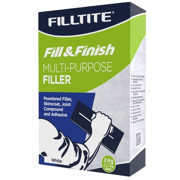 Picture of FILLTITE FILL & FINISH MULTI-PURPOSE FILLER 2.0 KG WHITE