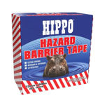 Picture of HIPPO HAZARD BARRIER TAPE 72MM X 500M RED / WHITE